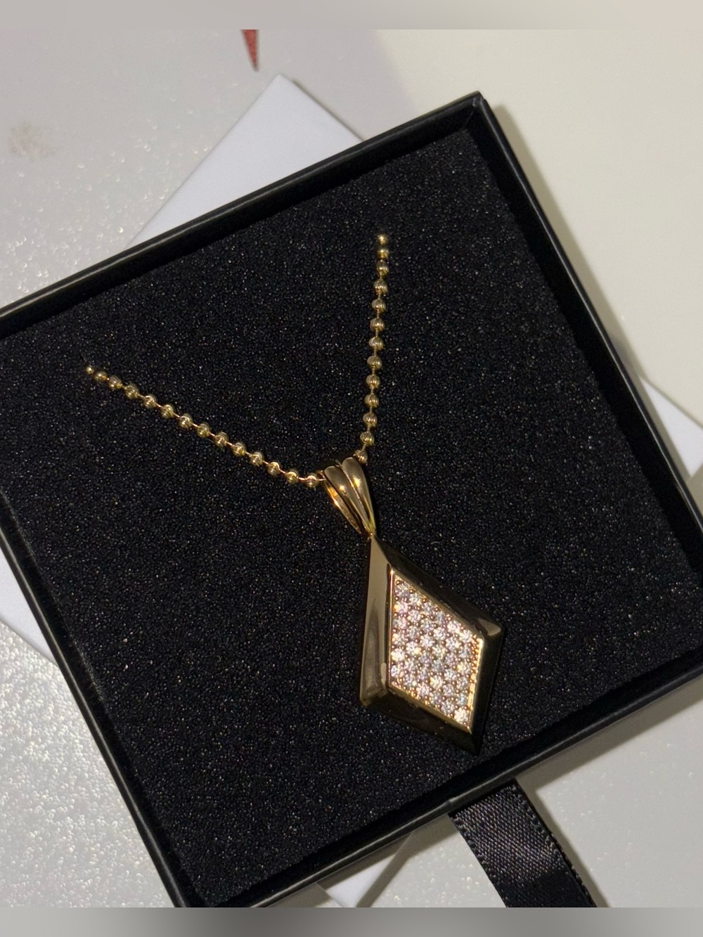 EP Jewels Gold Rhinestone Kite Pendant Necklace - Women's Jewelry
